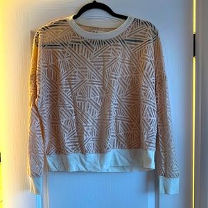 Madewell See Through Geometric Top